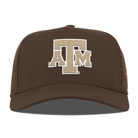 Texas A&M University "Texas A&M Desert Series" Curved 5 Panel Trucker Brown