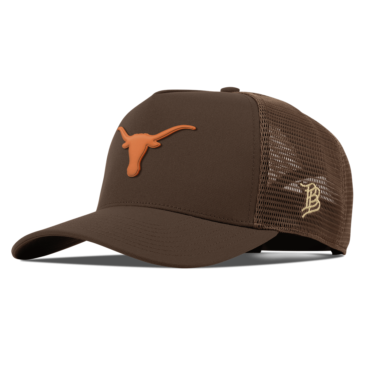 University of Texas "Texas Longhorn" Curved 5 Panel Trucker Brown