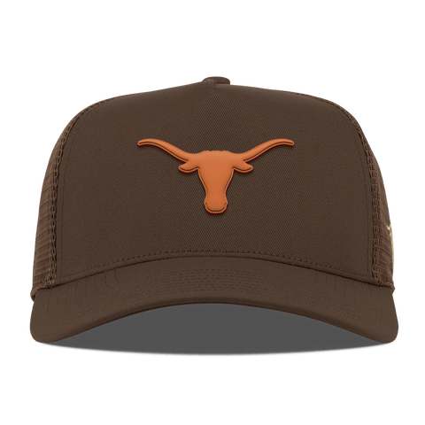 University of Texas "Texas Longhorn" Curved 5 Panel Trucker Brown