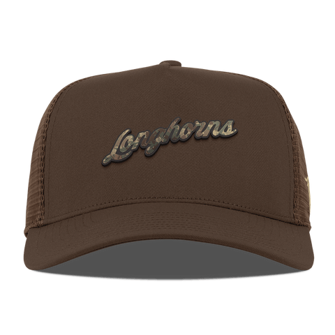 University of Texas "Texas Timber Camo Series" Curved 5 Panel Trucker Brown