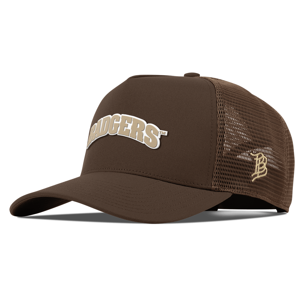 University of Wisconsin "Wisconsin Desert Series" Curved 5 Panel Trucker Brown