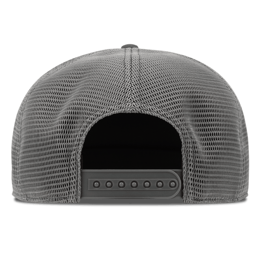 Dad Script Curved 5 Panel Trucker Back Iron