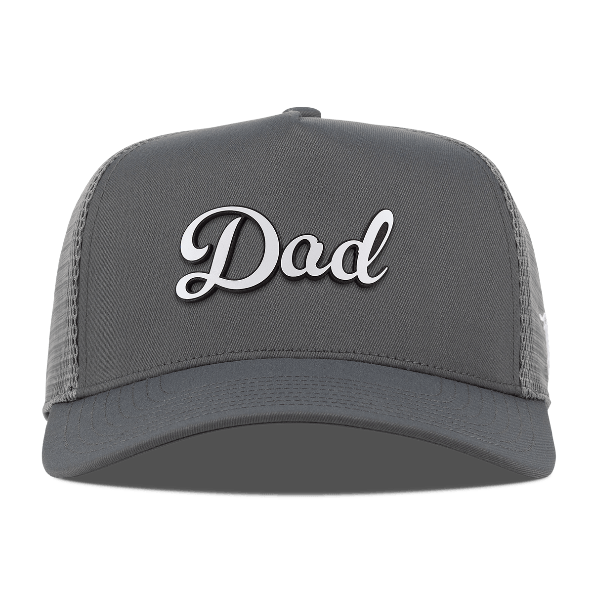 Dad Script Curved 5 Panel Trucker Iron