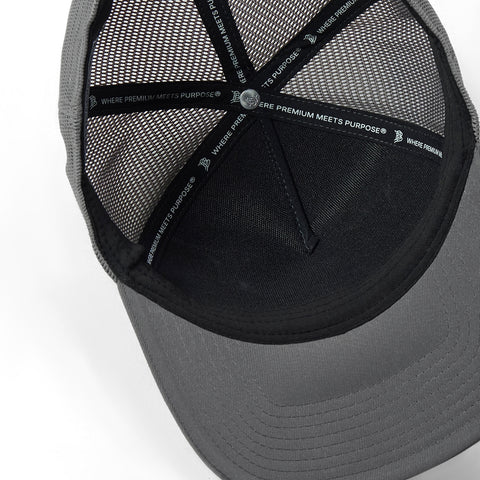 Bare Curved 5 Panel Trucker Iron