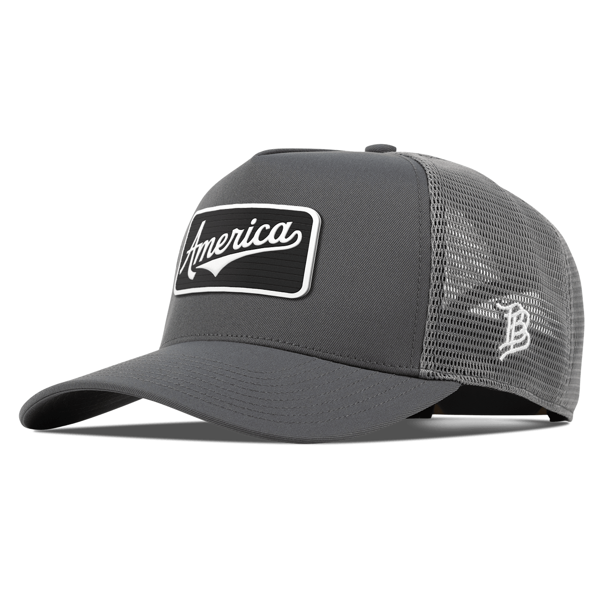 Vintage America Badge Curved 5 Panel Trucker Iron