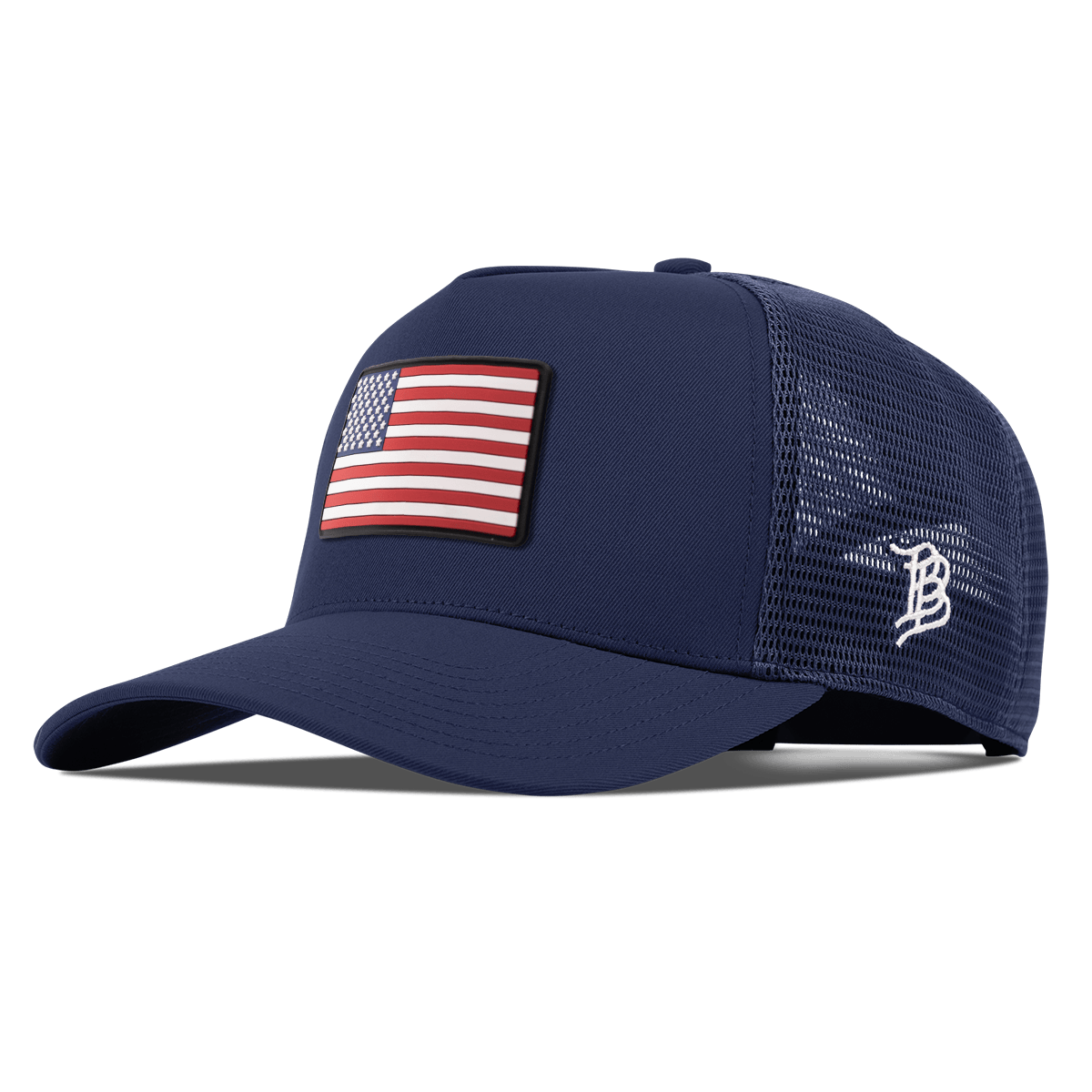 Old Glory Curved 5 Panel Trucker Navy