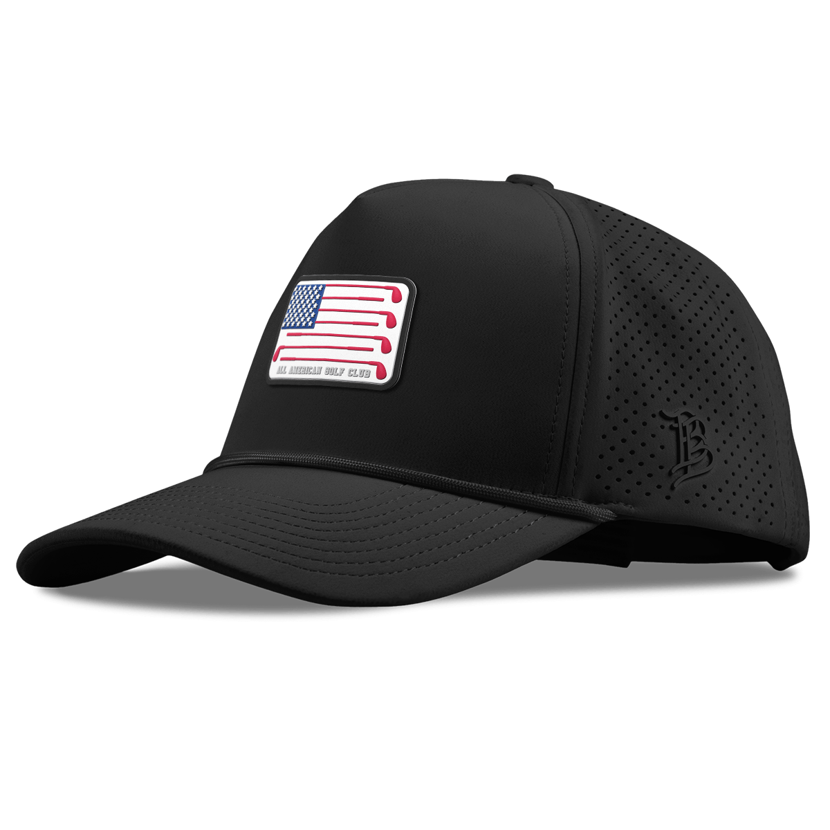 All American Golf Club Curved Elite XGen™ 5 Panel Rope Black