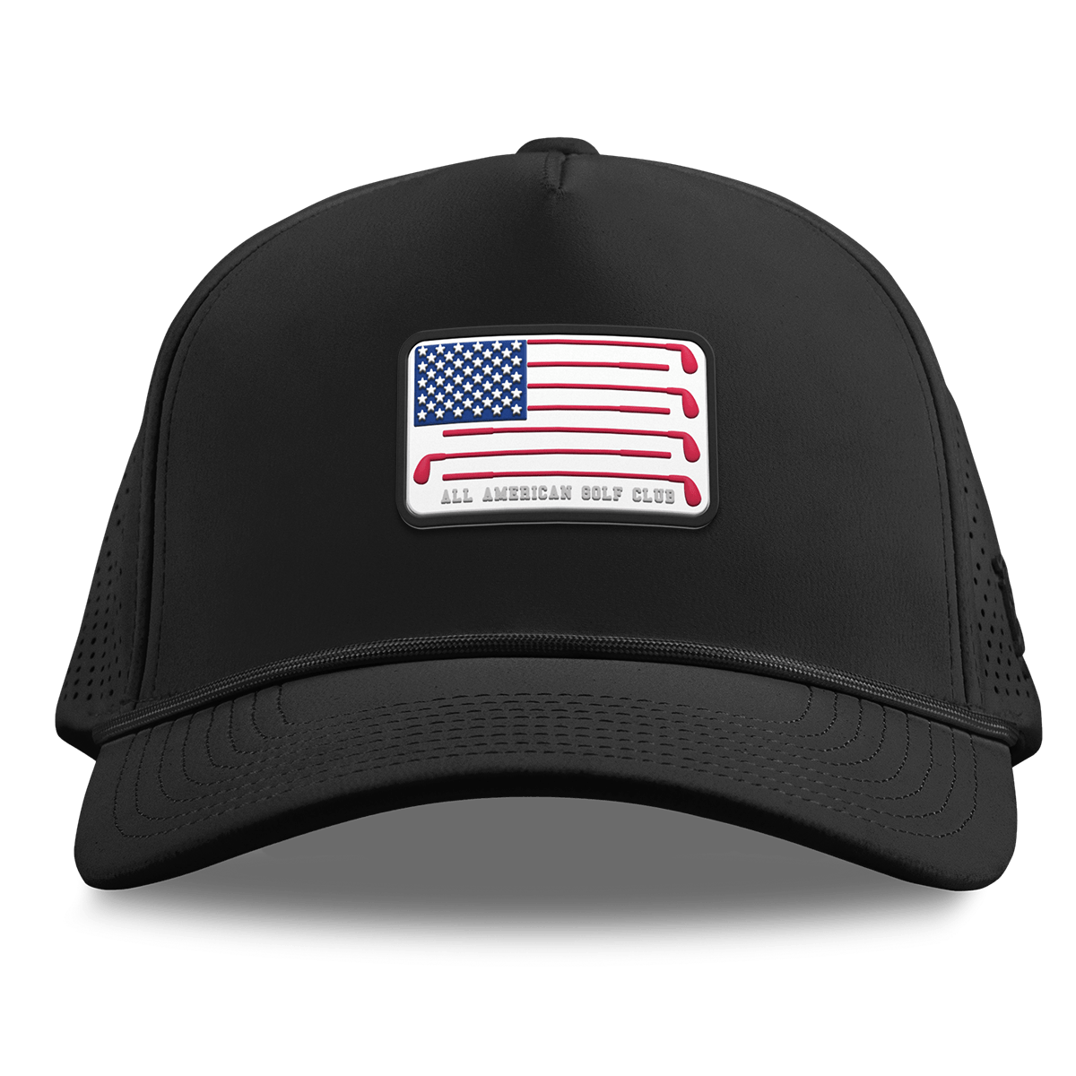 All American Golf Club Curved Elite XGen™ 5 Panel Rope Black
