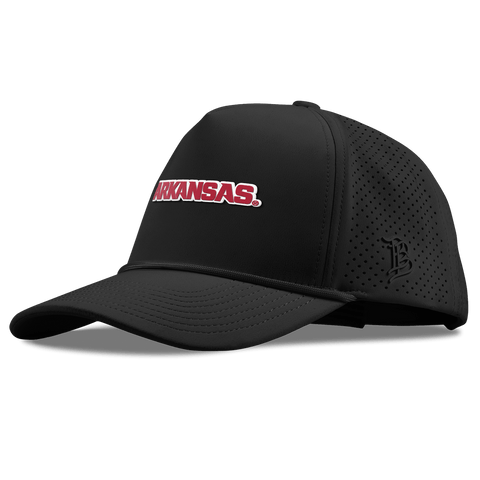 University of Arkansas "Arkansas Block" Curved Elite XGen™ 5 Panel Rope Black