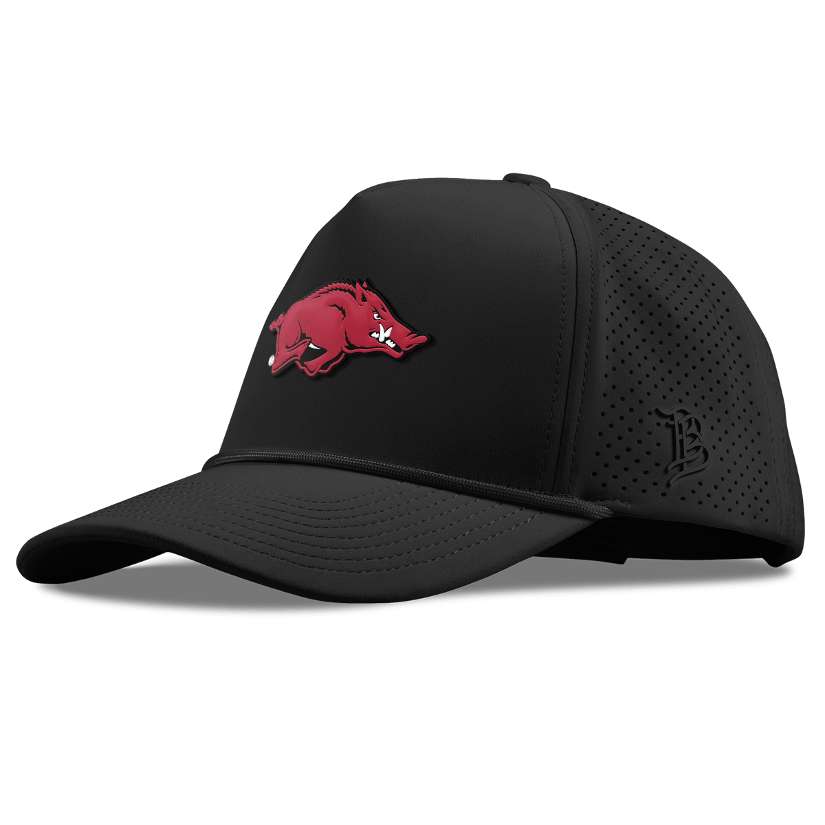 University of Arkansas "Arkansas Team Logo" Curved Elite XGen™ 5 Panel Rope Black