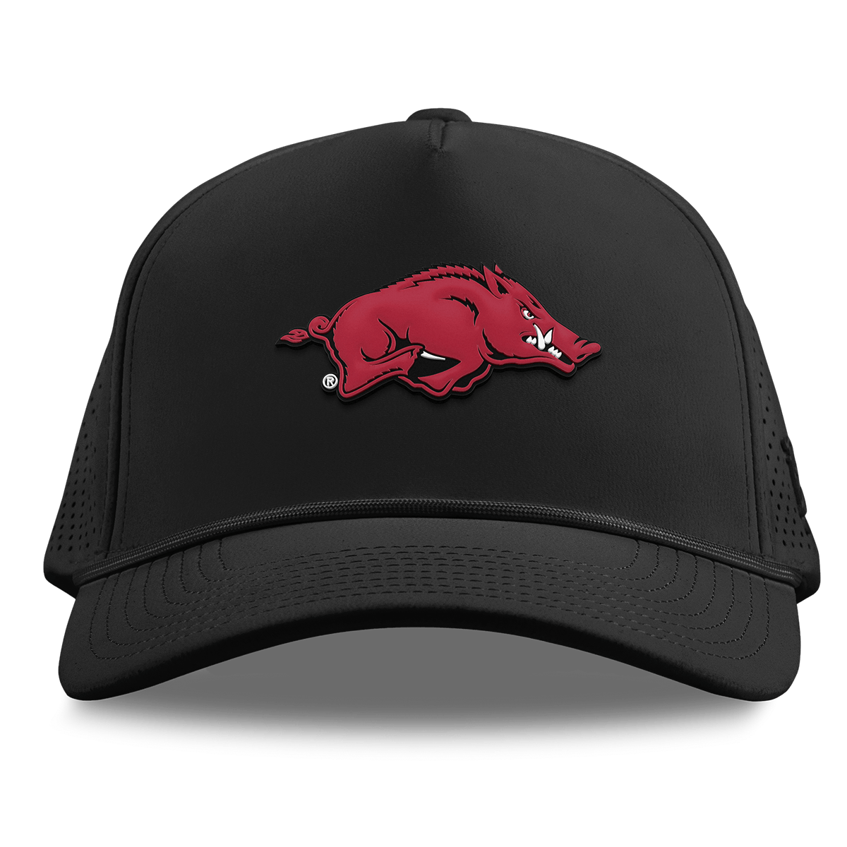 University of Arkansas "Arkansas Team Logo" Curved Elite XGen™ 5 Panel Rope Black