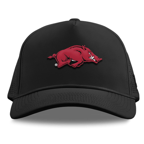 University of Arkansas "Arkansas Team Logo" Curved Elite XGen™ 5 Panel Rope Black