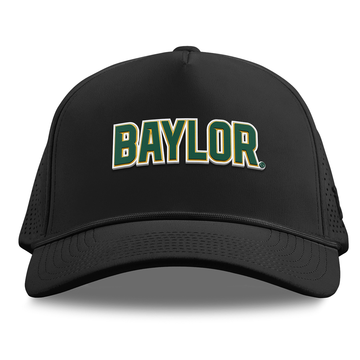 Baylor University "Baylor Block" Curved Elite XGen™ 5 Panel Rope Black