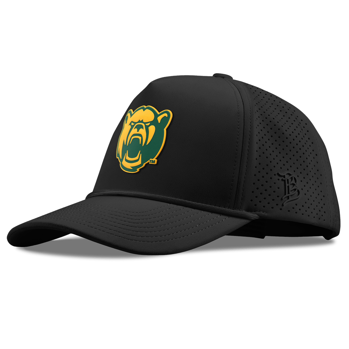 Baylor University "Baylor Bear" Curved Elite XGen™ 5 Panel Rope Black