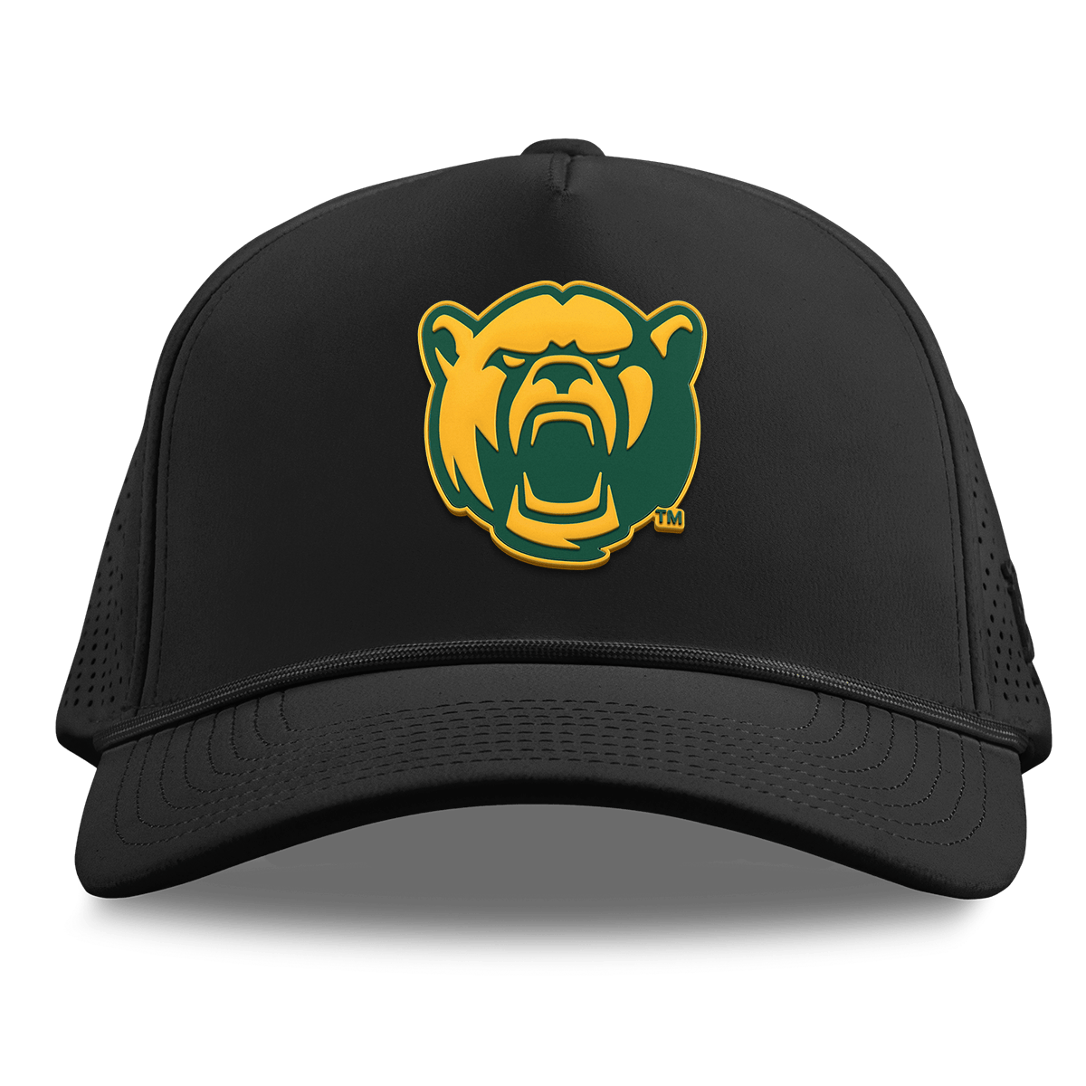 Baylor University "Baylor Bear" Curved Elite XGen™ 5 Panel Rope Black