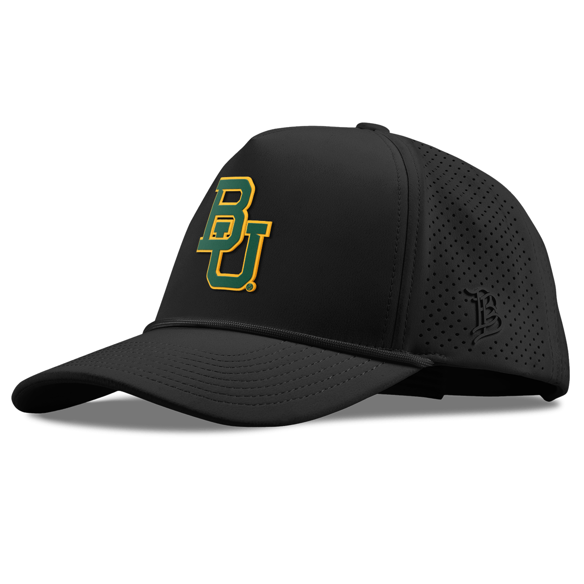 Baylor University "Baylor Team Logo" Curved Elite XGen™ 5 Panel Rope Black