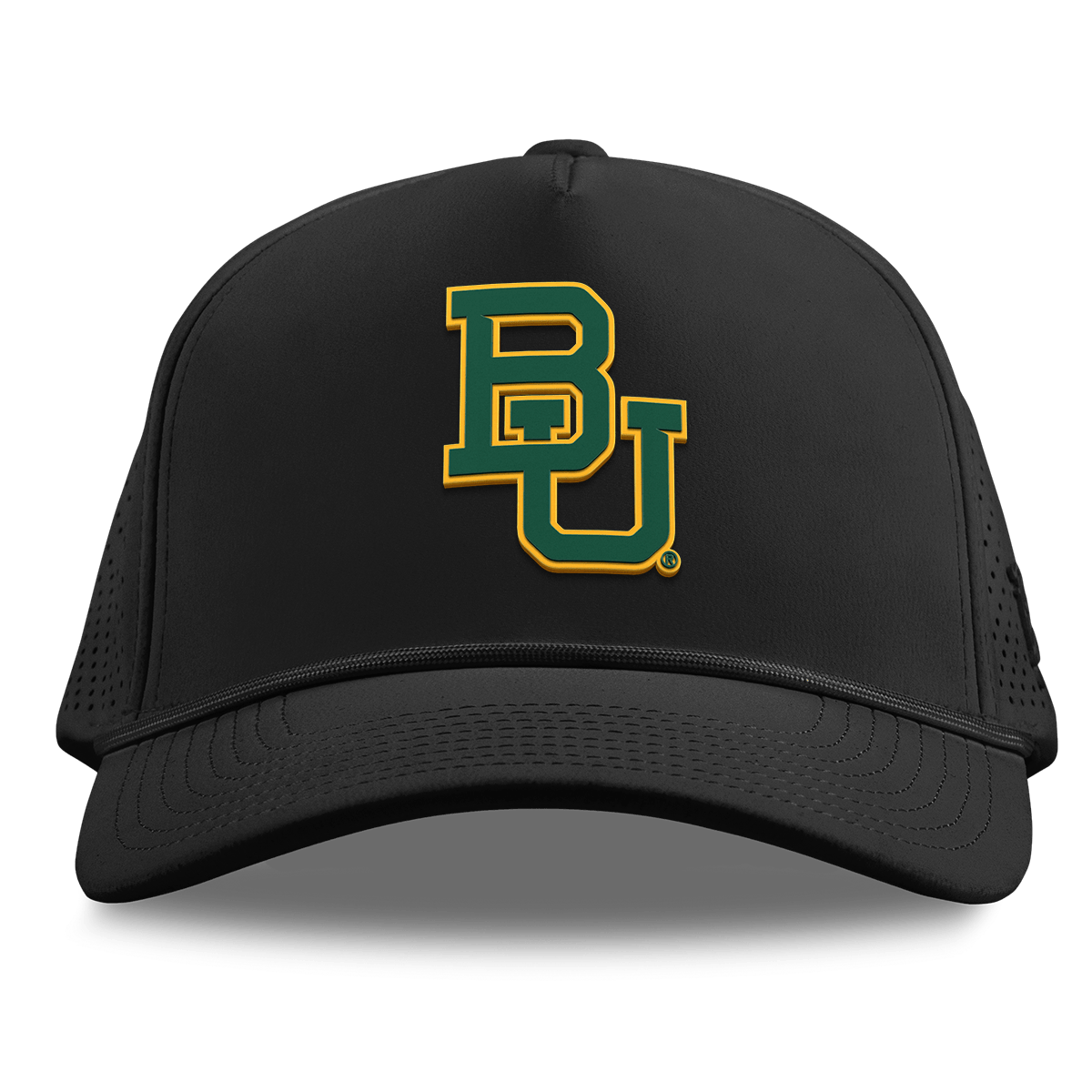 Baylor University "Baylor Team Logo" Curved Elite XGen™ 5 Panel Rope Black