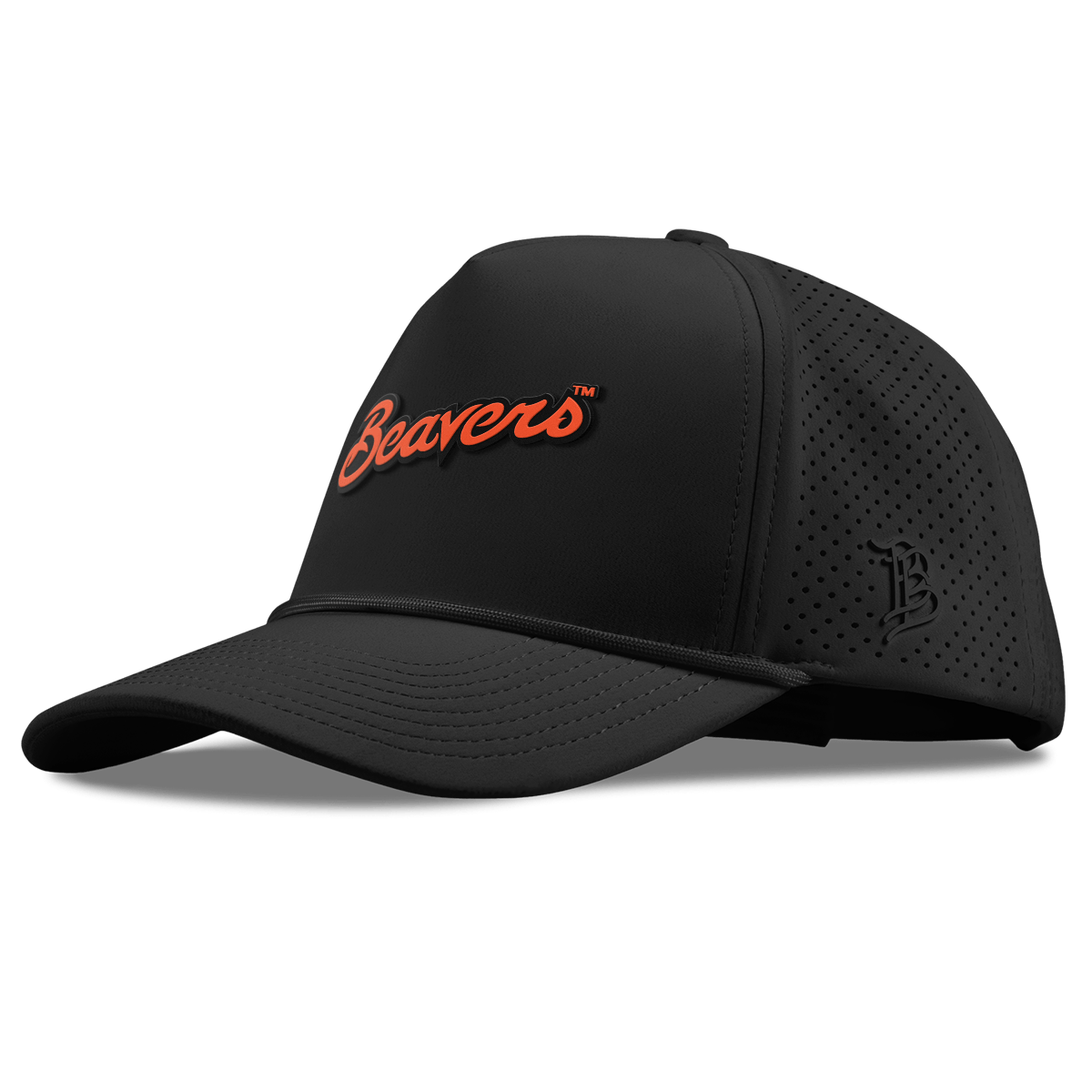 Oregon State University "Beavers Script" Curved Elite XGen™ 5 Panel Rope Black