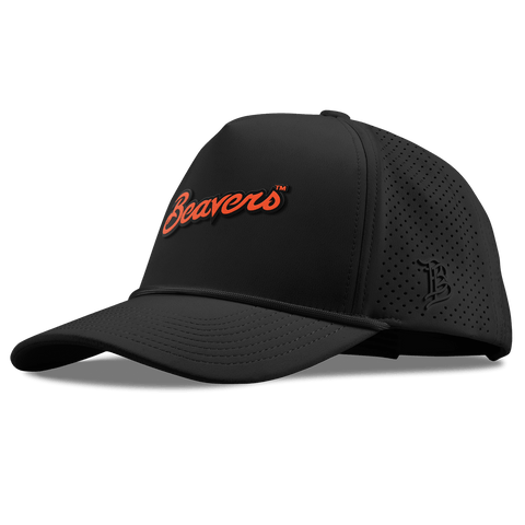 Oregon State University "Beavers Script" Curved Elite XGen™ 5 Panel Rope Black