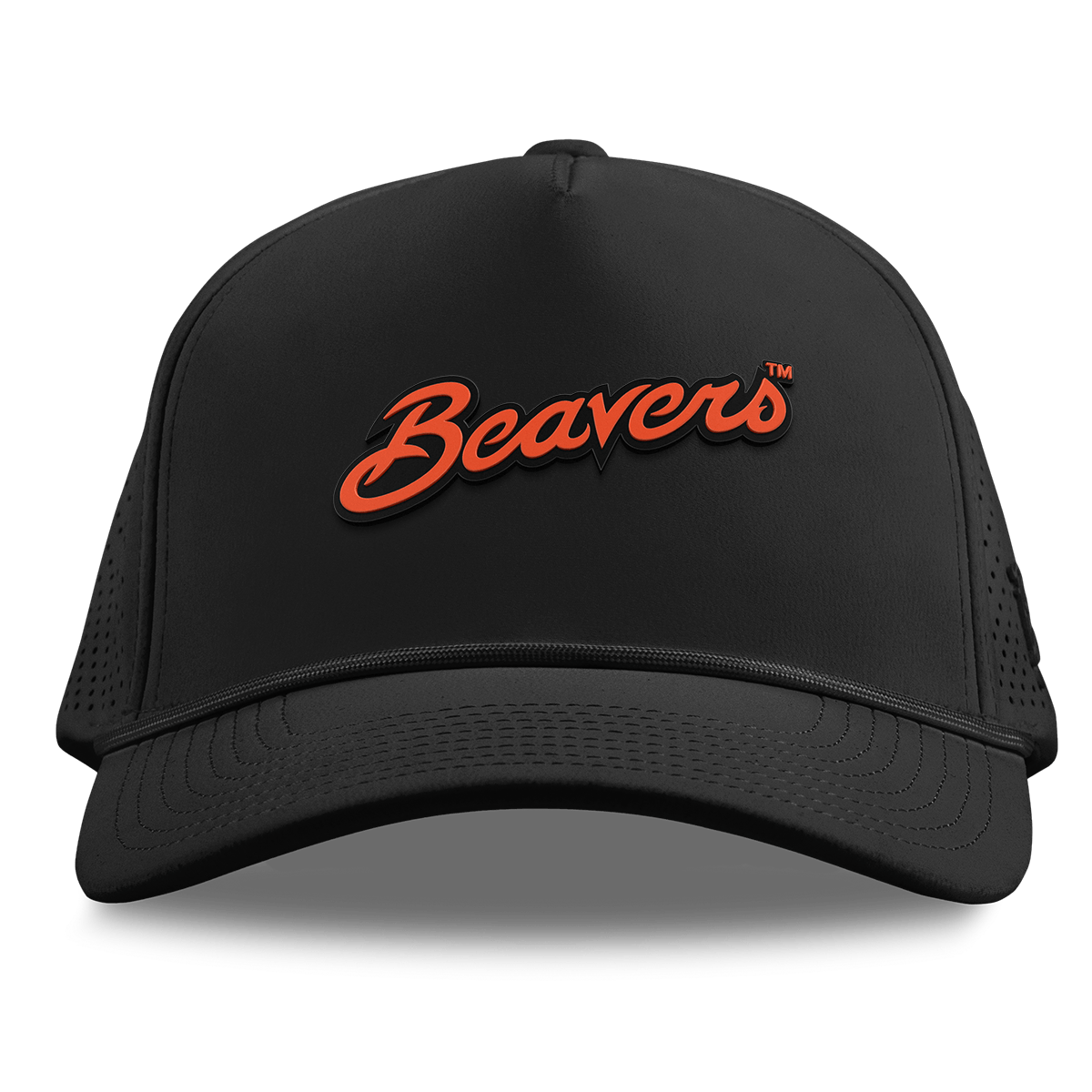 Oregon State University "Beavers Script" Curved Elite XGen™ 5 Panel Rope Black