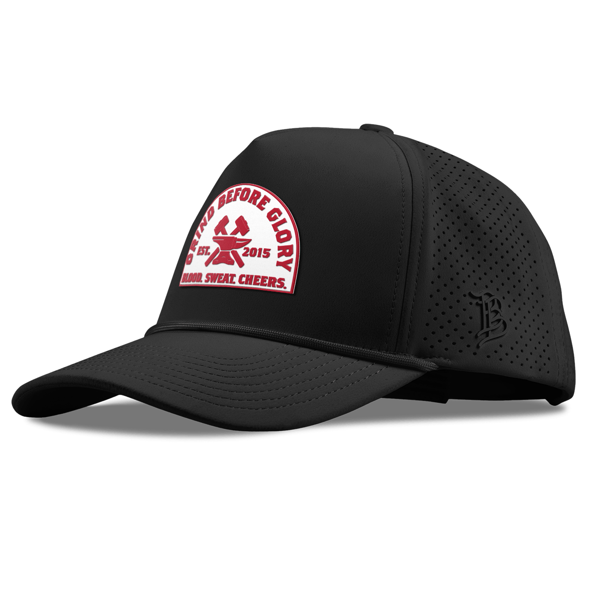 Grind Before Glory Curved Elite XGen™ 5 Panel Rope Black