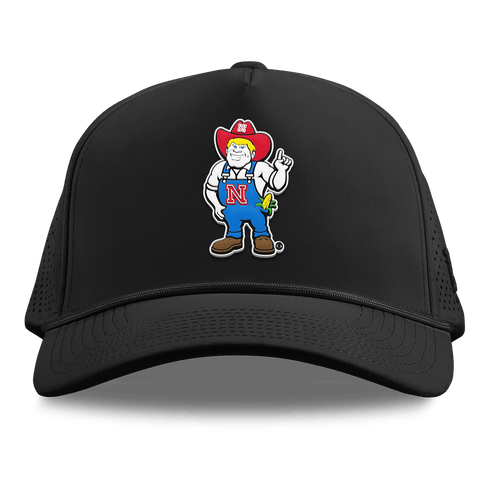 University of Nebraska "Herbie" Curved Elite XGen™ 5 Panel Rope Black