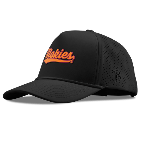 Virginia Tech University "Hokies Script" Curved Elite XGen™ 5 Panel Rope Black