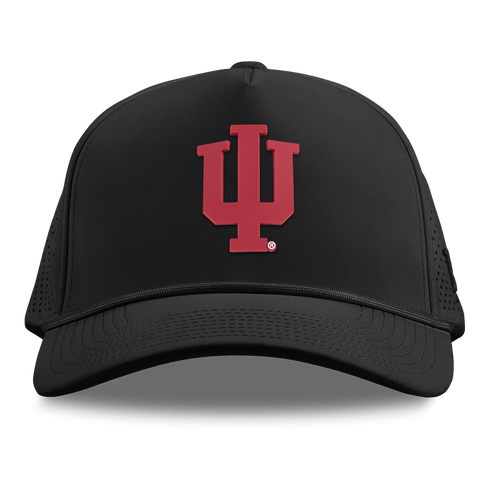Indiana University "Indiana Team Logo" Curved Elite XGen™ 5 Panel Rope Black