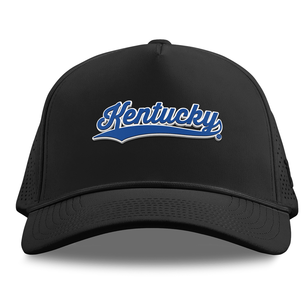 University of Kentucky "Kentucky Script" Curved Elite XGen® 5 Panel Rope Black