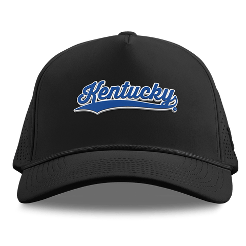 University of Kentucky "Kentucky Script" Curved Elite XGen® 5 Panel Rope Black