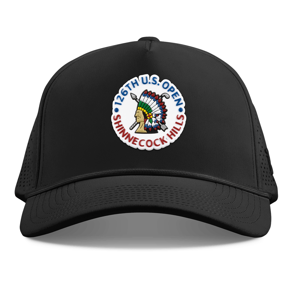 2026 U.S. Open Colored Emblem Curved Elite XGen™ 5 Panel Rope Black
