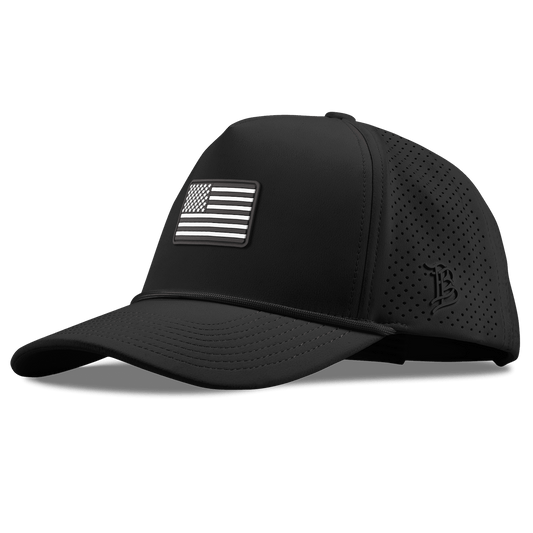 Mini Vintage Old Glory Curved Elite XGen™ 5 Panel Rope Black