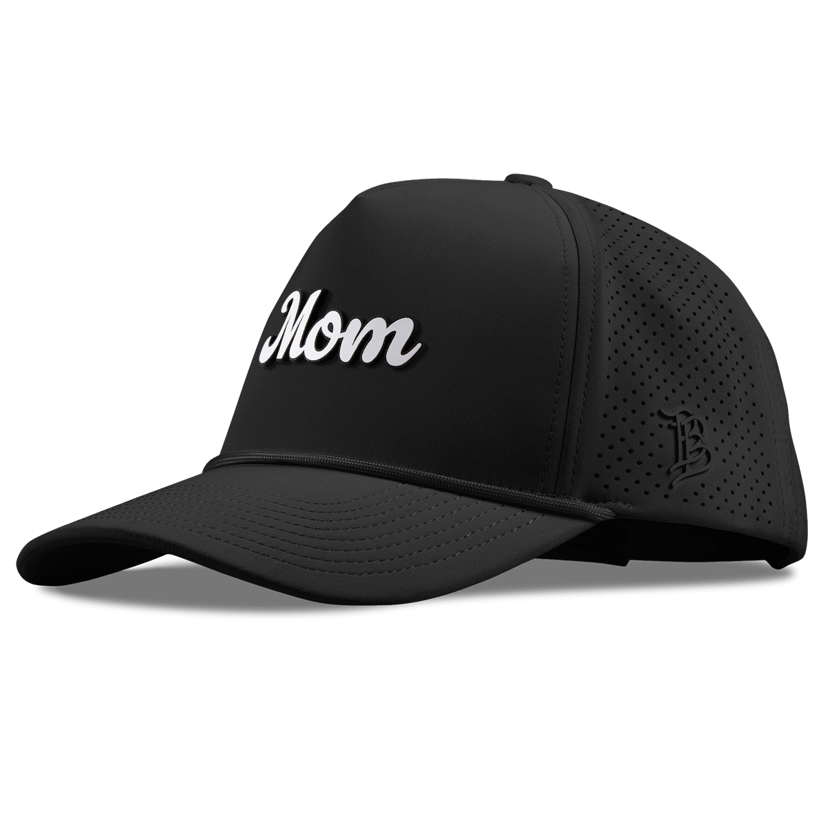 Mom Script Curved Elite XGen™ 5 Panel Rope Black