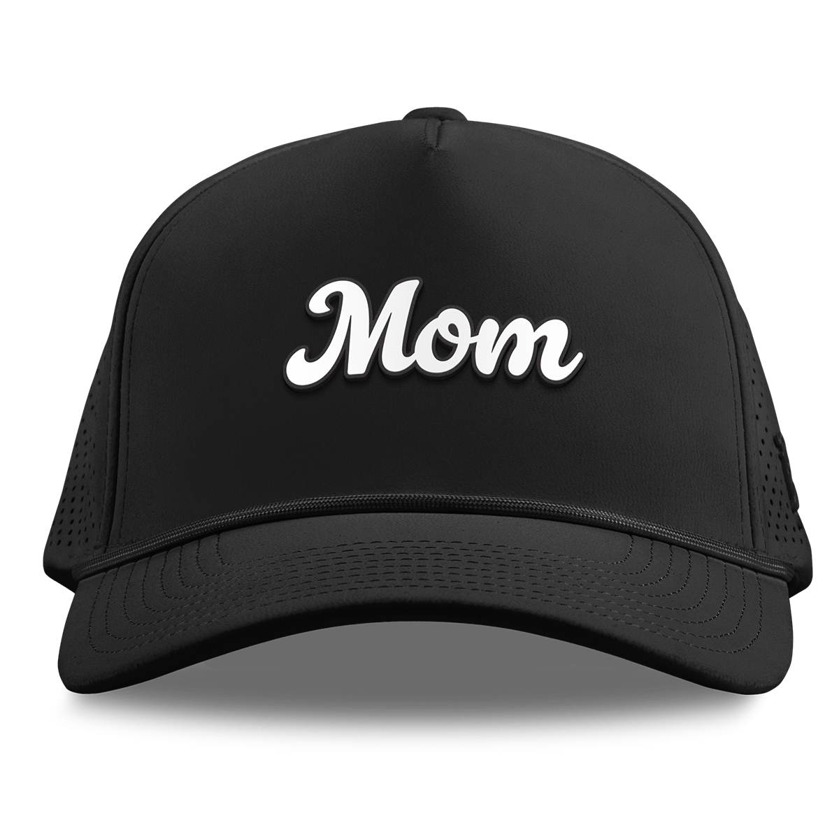 Mom Script Curved Elite XGen™ 5 Panel Rope Black
