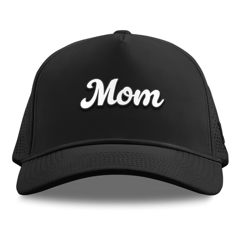 Mom Script Curved Elite XGen™ 5 Panel Rope Black
