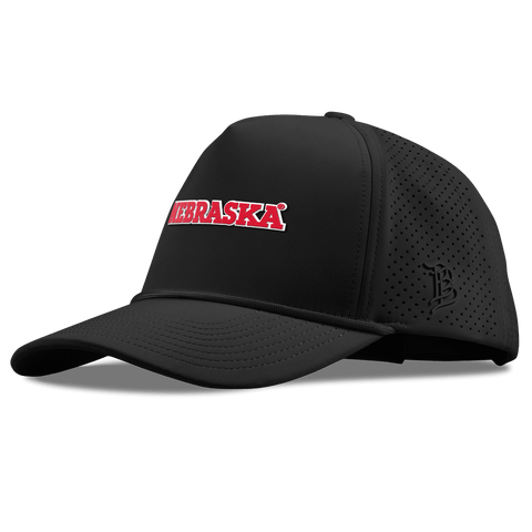 University of Nebraska "Nebraska Block" Curved Elite XGen™ 5 Panel Rope Black