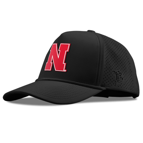 University of Nebraska "Nebraska Team Logo" Curved Elite XGen™ 5 Panel Rope Black