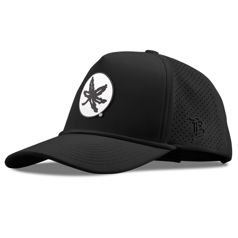 Ohio State University "OSU Buckeye Logo" Curved Elite XGen™ 5 Panel Rope Black