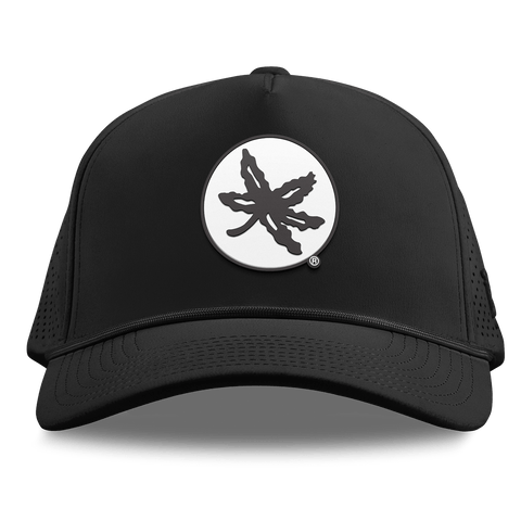 Ohio State University "OSU Buckeye Logo" Curved Elite XGen™ 5 Panel Rope Black