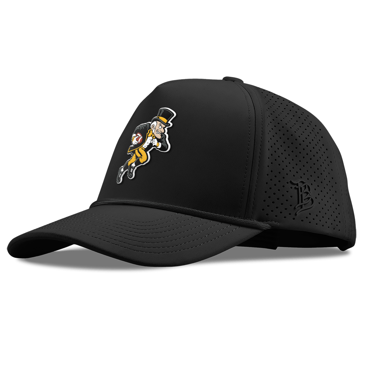 Wake Forest University "Rushing Deacon" Curved Elite XGen® 5 Panel Rope Black