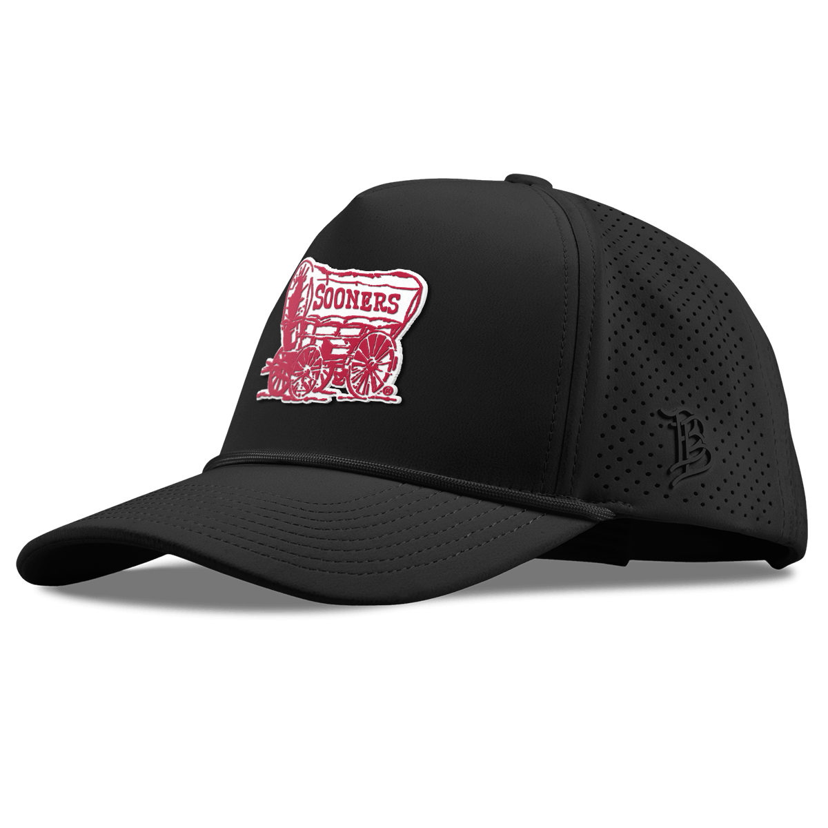 University of Oklahoma "Sooner Schooner" Curved Elite XGen™ 5 Panel Rope Black