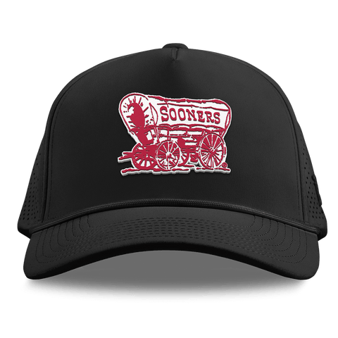 University of Oklahoma "Sooner Schooner" Curved Elite XGen™ 5 Panel Rope Black