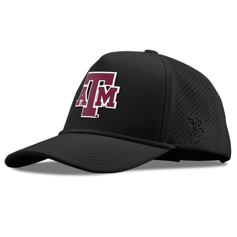 Texas A&M University "Texas A&M Block" Curved Elite XGen™ 5 Panel Rope Black