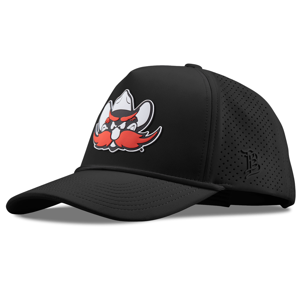 Texas Tech University "Texas Tech Raider" Red Curved Elite XGen™ 5 Panel Rope Black
