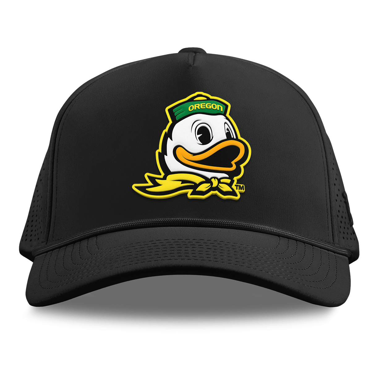 University of Oregon "The Duck" Curved Elite XGen™ 5 Panel Rope Black