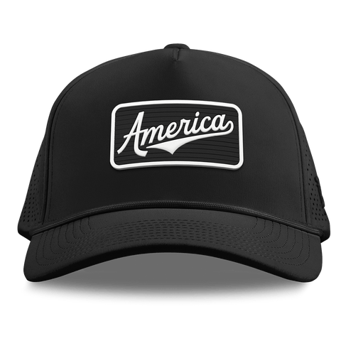 Vintage America Badge Curved Elite XGen™ 5 Panel Rope Black