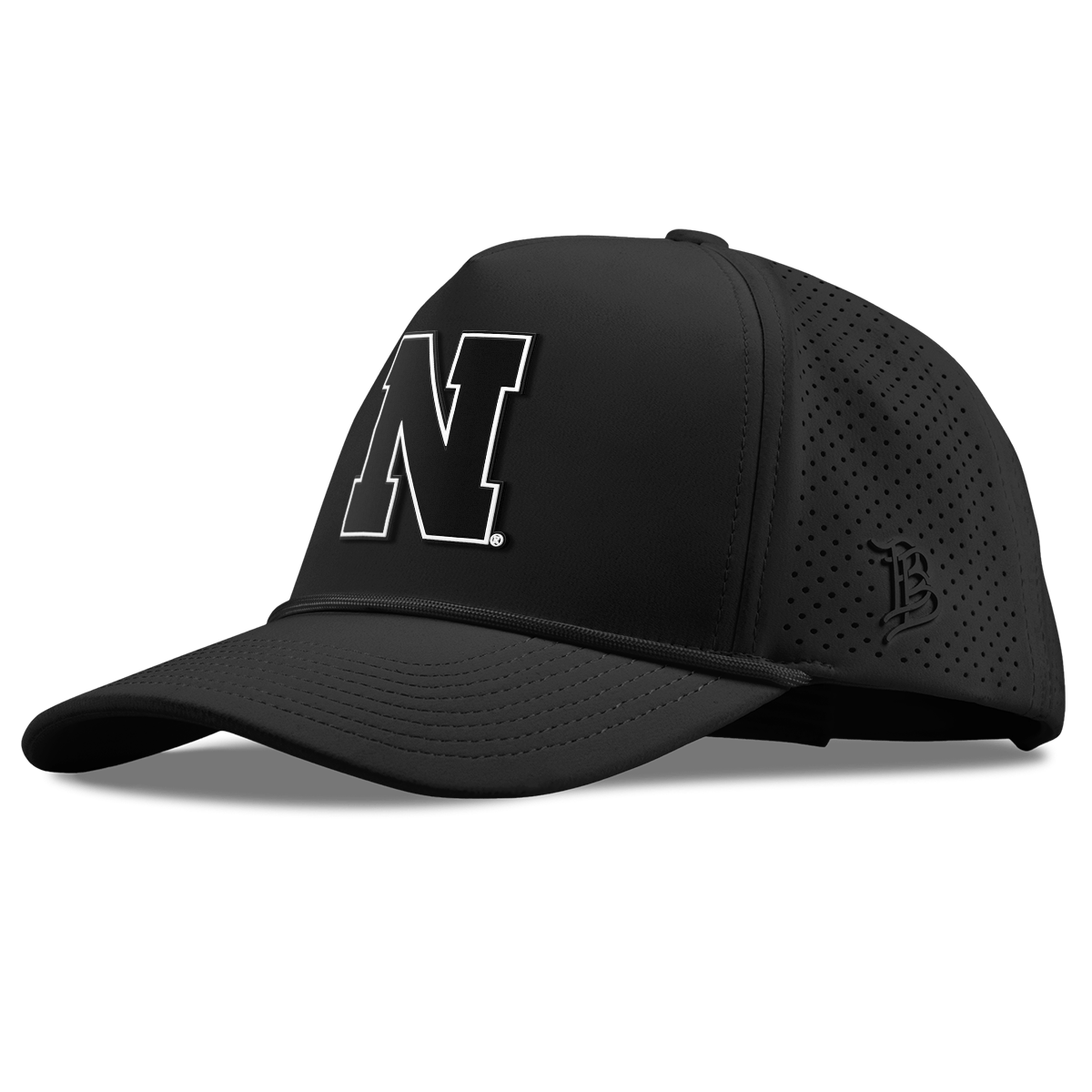 University of Nebraska "Vintage Nebraska Team Logo" Curved Elite XGen™ 5 Panel Rope Black