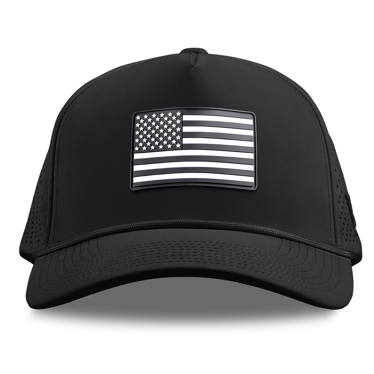 Vintage Old Glory Curved Elite XGen™ 5 Panel Rope Black