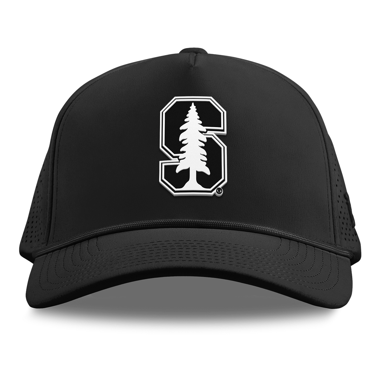 Stanford University "Vintage Stanford Team Logo" Curved Elite XGen™ 5 Panel Rope Black