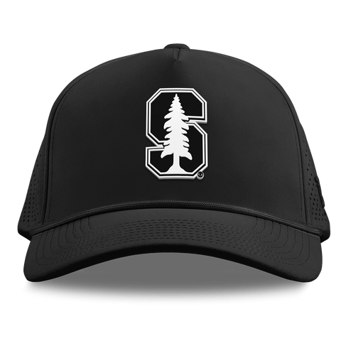 Stanford University "Vintage Stanford Team Logo" Curved Elite XGen™ 5 Panel Rope Black